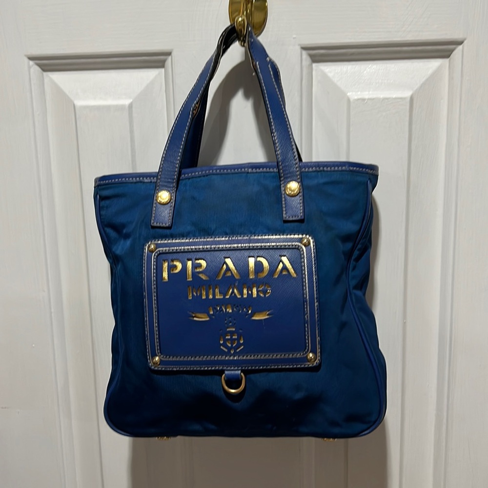 Prada nylon small tote Crossbody With strap Vintage